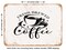 DECORATIVE METAL SIGN - Fresh Brewed Coffee - Vintage Rusty Look